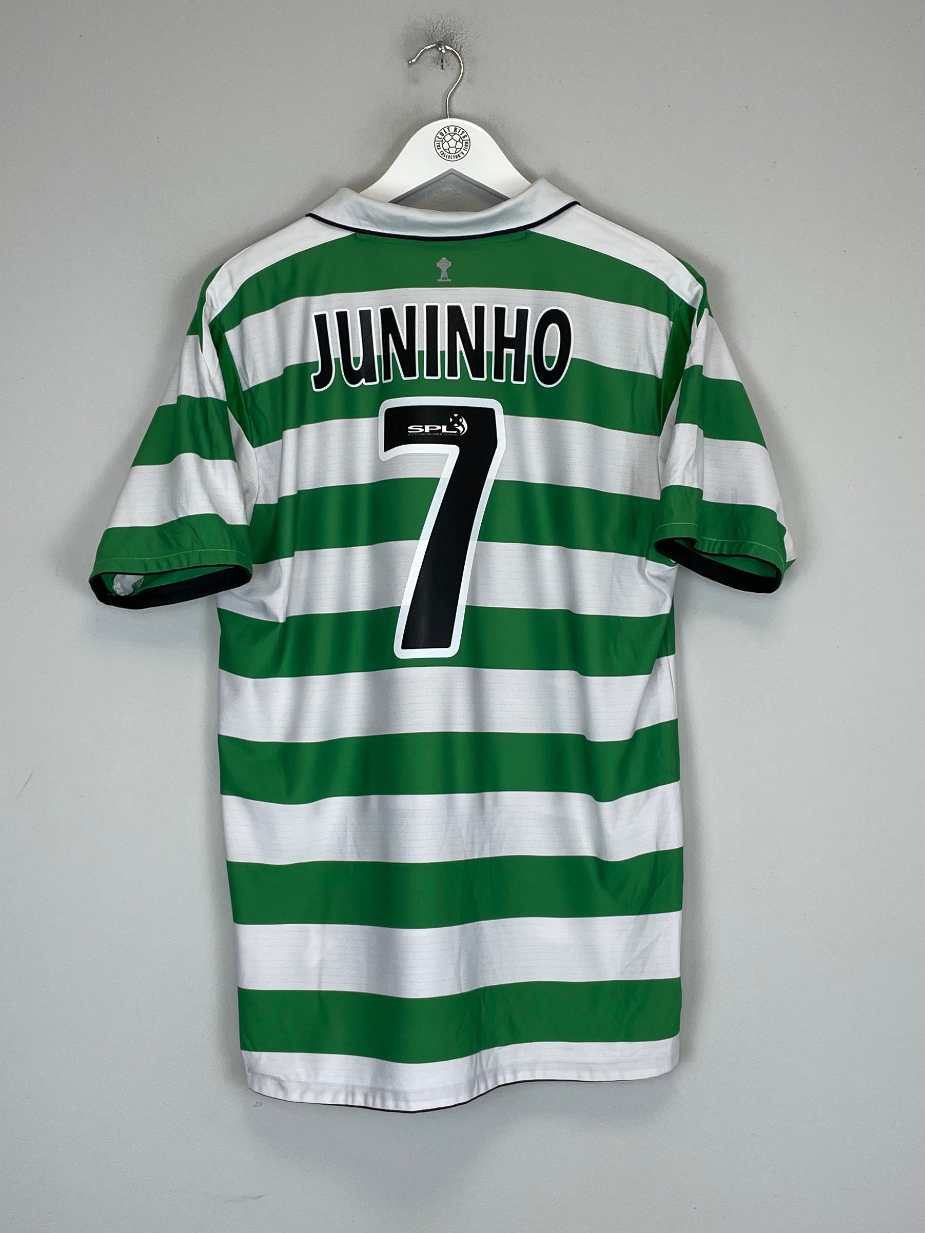 Shop 2004/05 CELTIC JUNINHO #7 HOME SHIRT (L) UMBRO, classic football shirts, vintage football shirts & retro soccer jerseys at Cult Kits