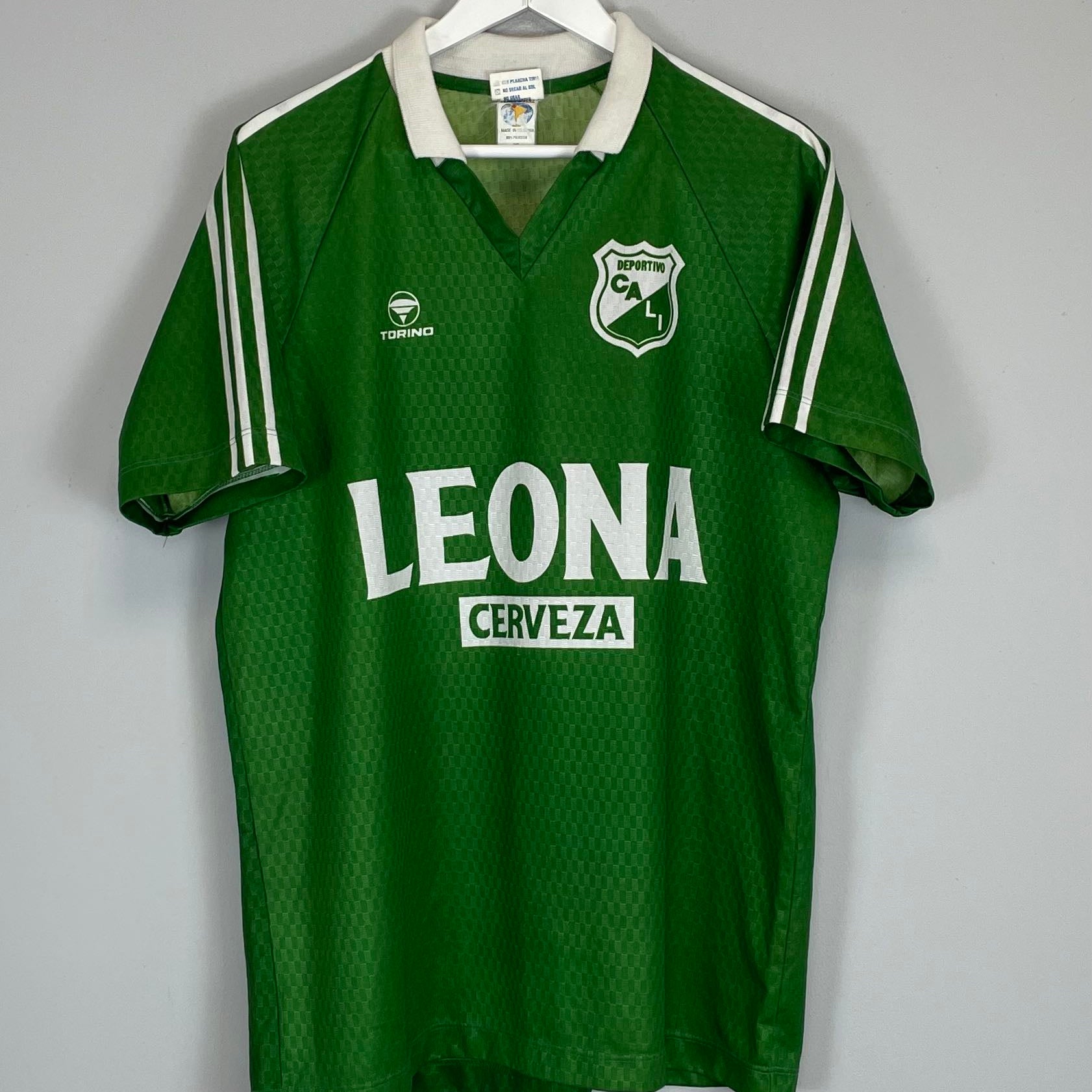 Shop 1996/97 DEPORTIVO CALI #11 HOME SHIRT (XL) TORINO, classic football shirts, vintage football shirts & retro soccer jerseys at Cult Kits
