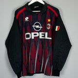 Shop 1996/97 AC MILAN ROSSI #1 GK SHIRT (M) LOTTO, classic football shirts, vintage football shirts & retro soccer jerseys at Cult Kits