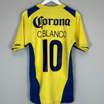 Shop 2004/05 CLUB AMERICA C.BLANCO #10 HOME SHIRT (L) NIKE, classic football shirts, vintage football shirts & retro soccer jerseys at Cult Kits