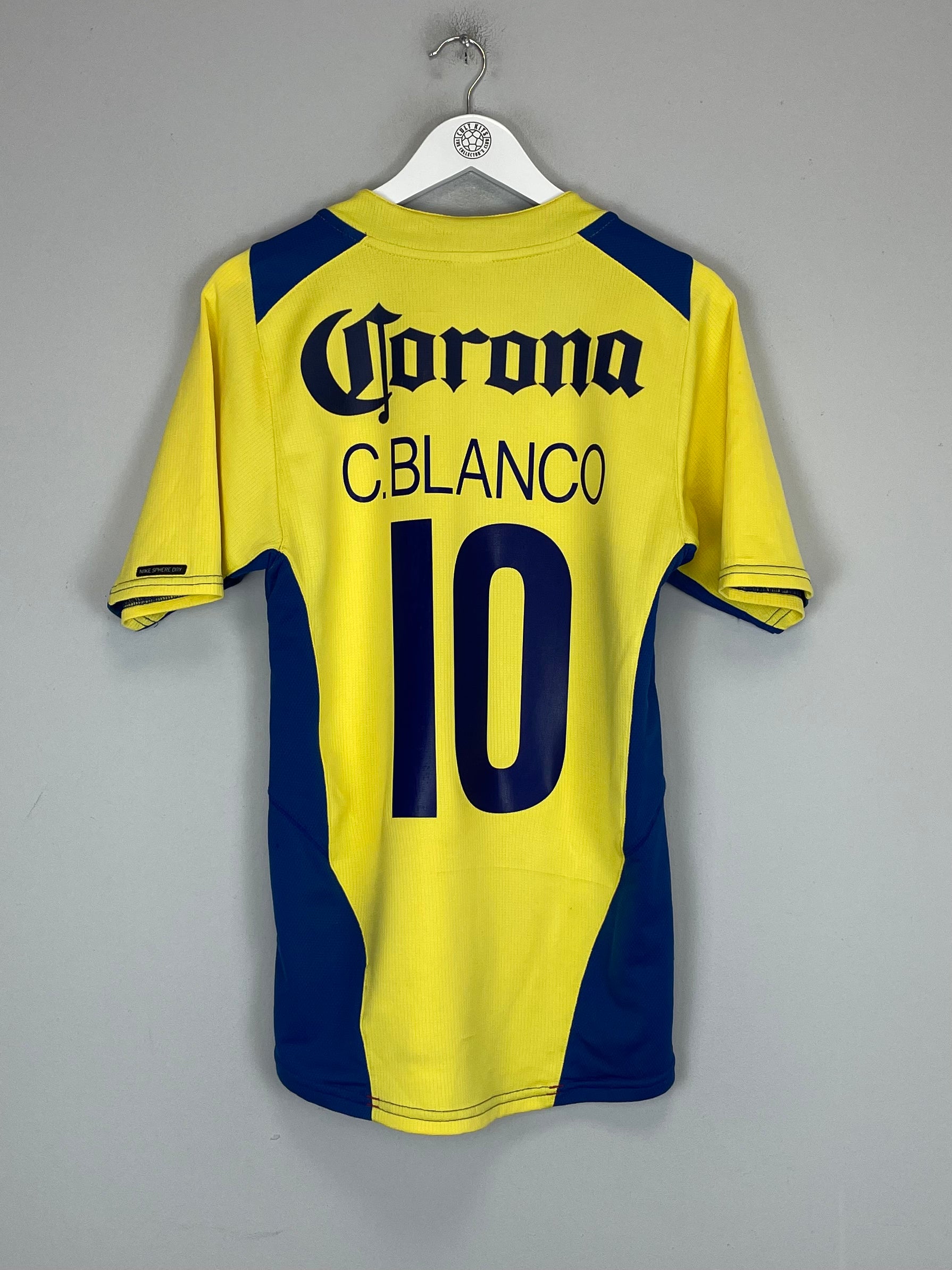 Shop 2004/05 CLUB AMERICA C.BLANCO #10 HOME SHIRT (L) NIKE, classic football shirts, vintage football shirts & retro soccer jerseys at Cult Kits