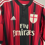 Shop 2014/15 AC MILAN HOME SHIRT (XL) ADIDAS, classic football shirts, vintage football shirts & retro soccer jerseys at Cult Kits