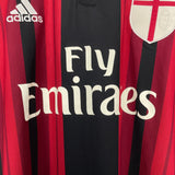 Shop 2014/15 AC MILAN HOME SHIRT (XL) ADIDAS, classic football shirts, vintage football shirts & retro soccer jerseys at Cult Kits