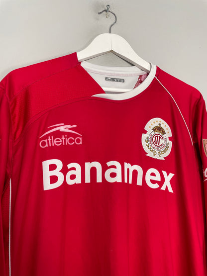2009/10 TOLUCA L/S *50 YEARS* HOME SHIRT (M) ATLETICA