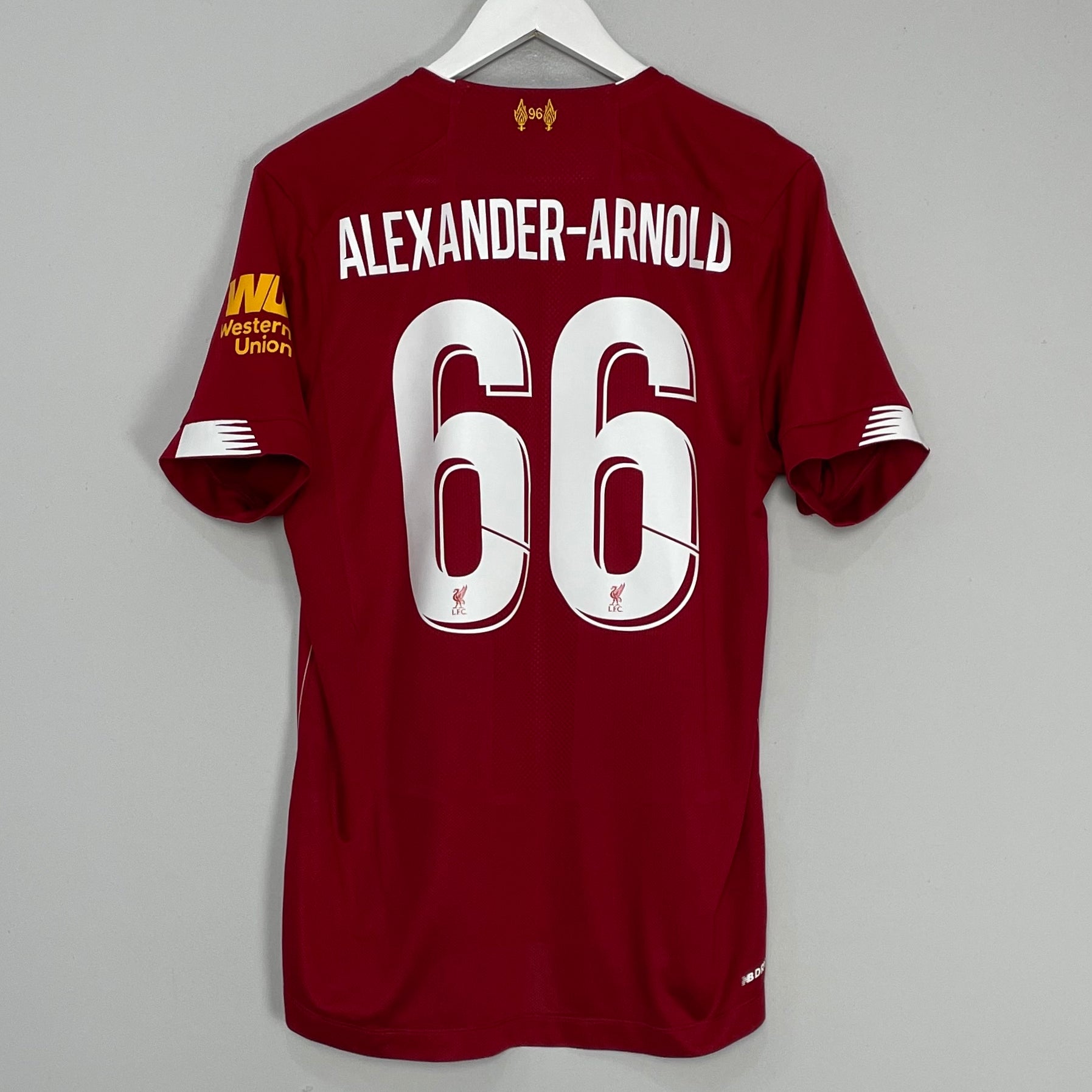 Shop 2019/20 LIVERPOOL ALEXANDER ARNOLD #66 HOME SHIRT (M) NEW BALANCE, classic football shirts, vintage football shirts & retro soccer jerseys at Cult Kits