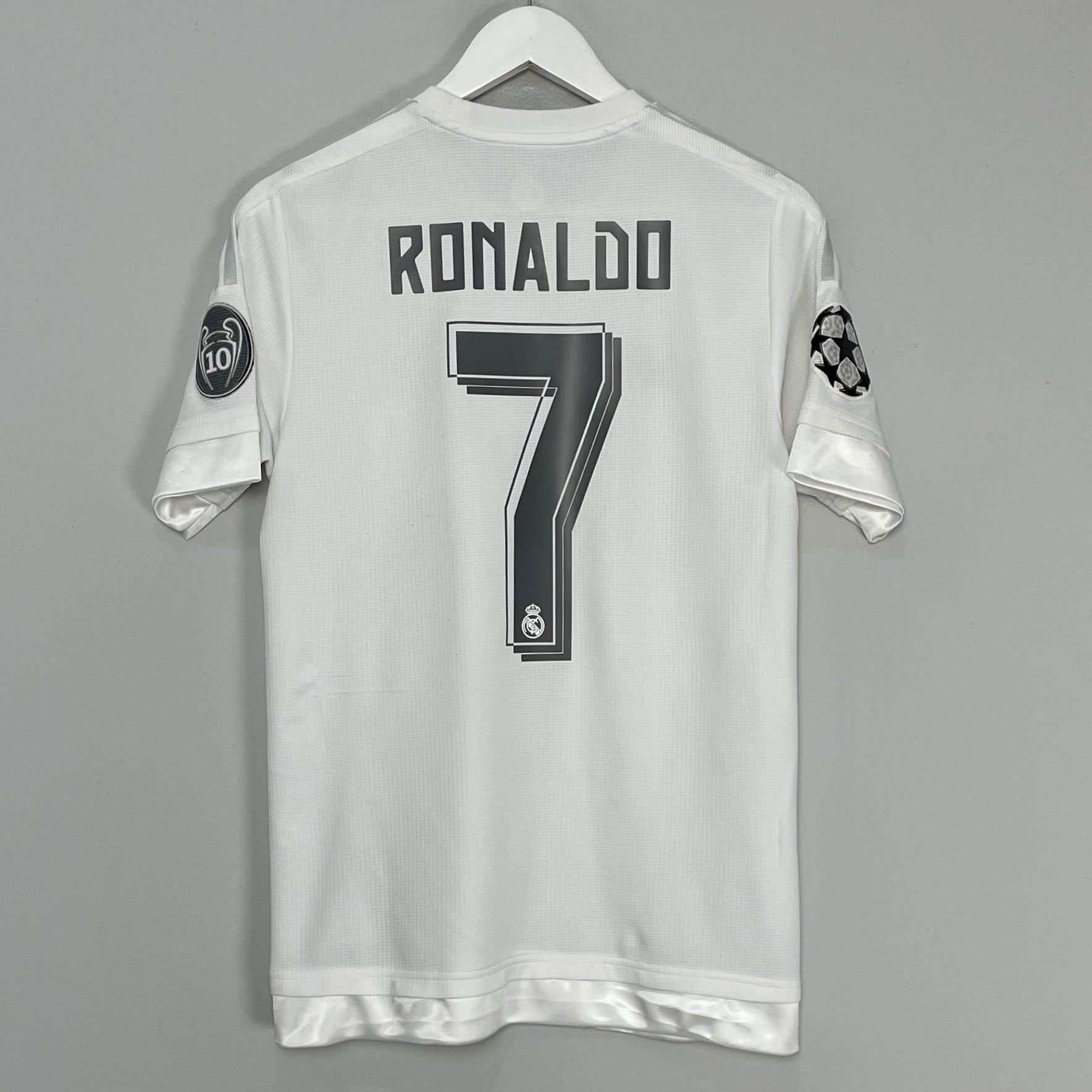 Shop 2015/16 REAL MADRID RONALDO #7 C/L HOME SHIRT (S) ADIDAS, classic football shirts, vintage football shirts & retro soccer jerseys at Cult Kits