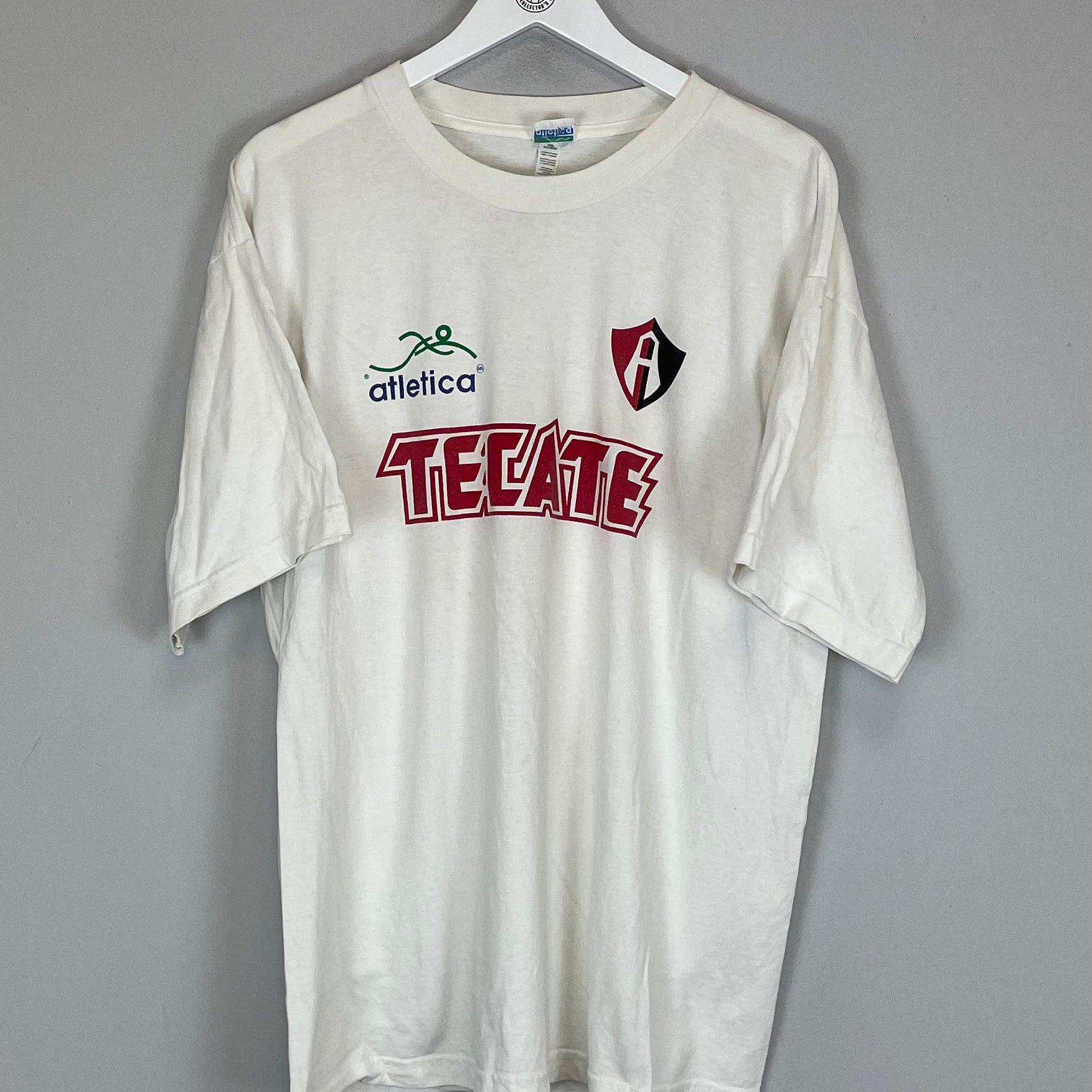 Shop 1995/96 ATLAS T-SHIRT (L) ATLETICA, classic football shirts, vintage football shirts & retro soccer jerseys at Cult Kits