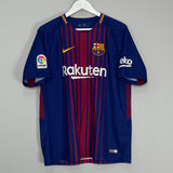 Shop 2017/18 BARCELONA MESSI #10 HOME SHIRT (L) NIKE, classic football shirts, vintage football shirts & retro soccer jerseys at Cult Kits
