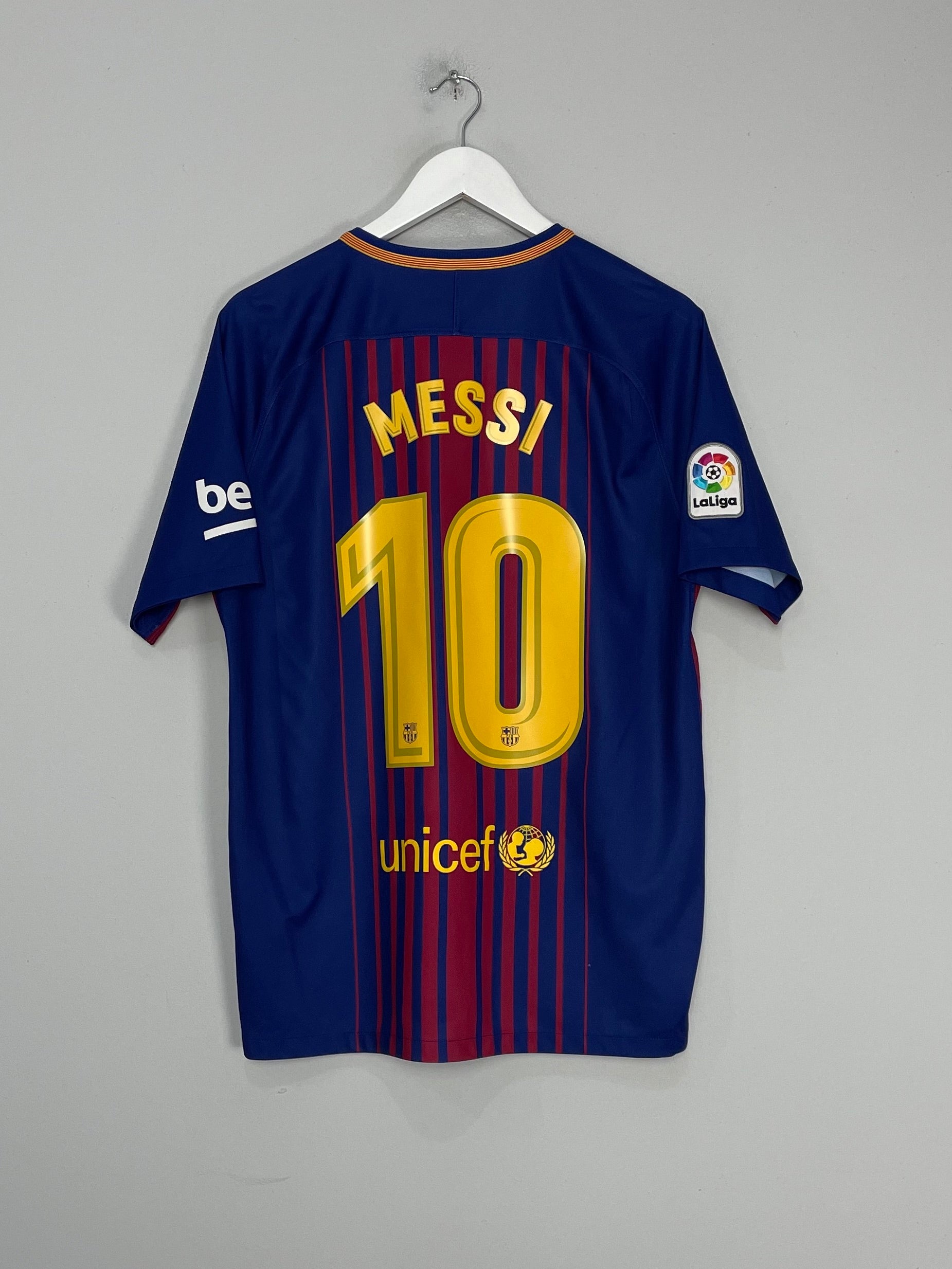 Shop 2017/18 BARCELONA MESSI #10 HOME SHIRT (L) NIKE, classic football shirts, vintage football shirts & retro soccer jerseys at Cult Kits