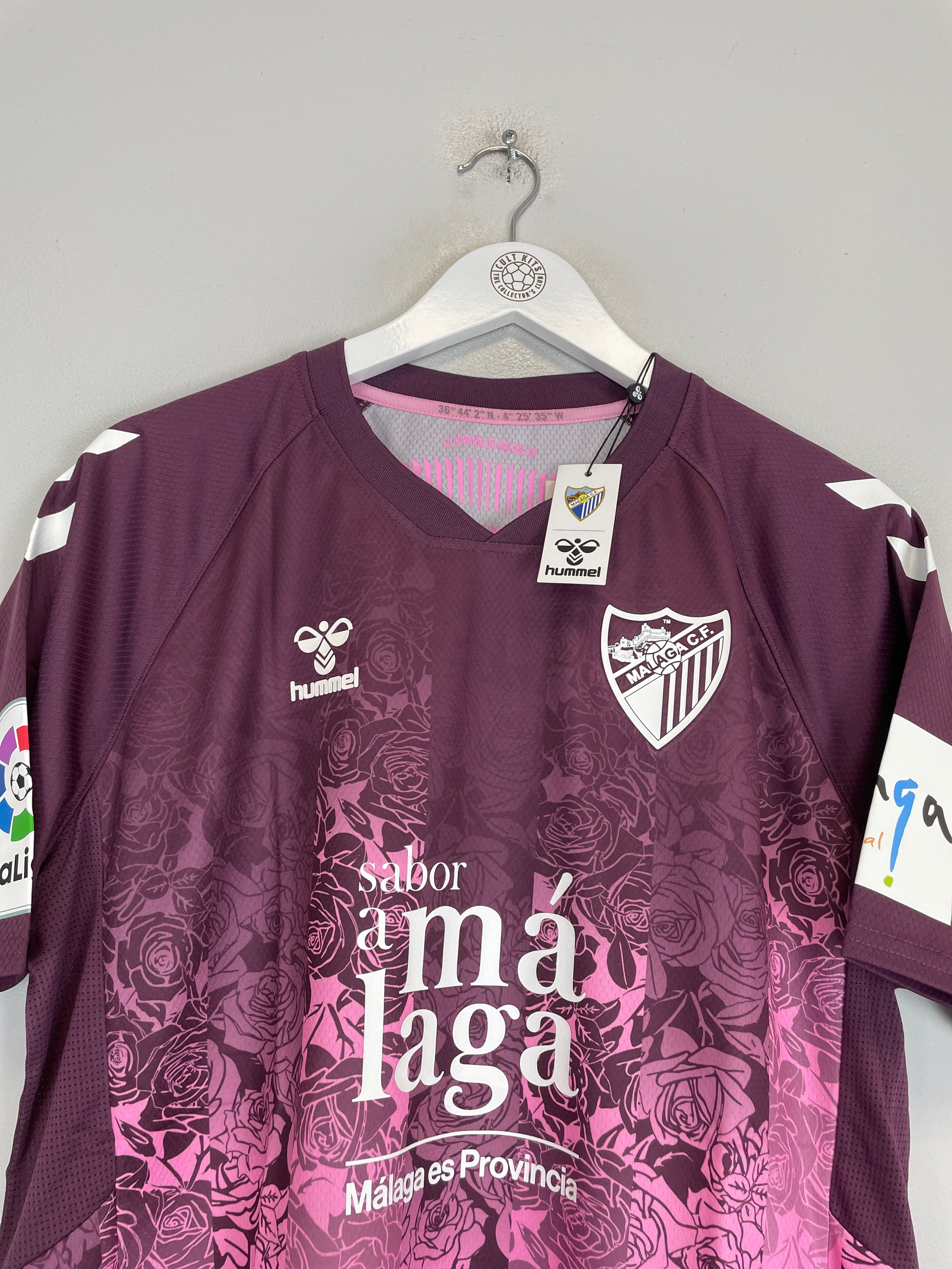 Shop 2022/23 MALAGA *BNWT* AWAY SHIRT (L) HUMMEL, classic football shirts, vintage football shirts & retro soccer jerseys at Cult Kits