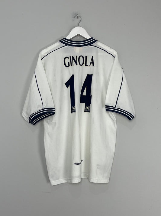 1997/99 TOTTENHAM GINOLA #14 HOME SHIRT (XL) PONY