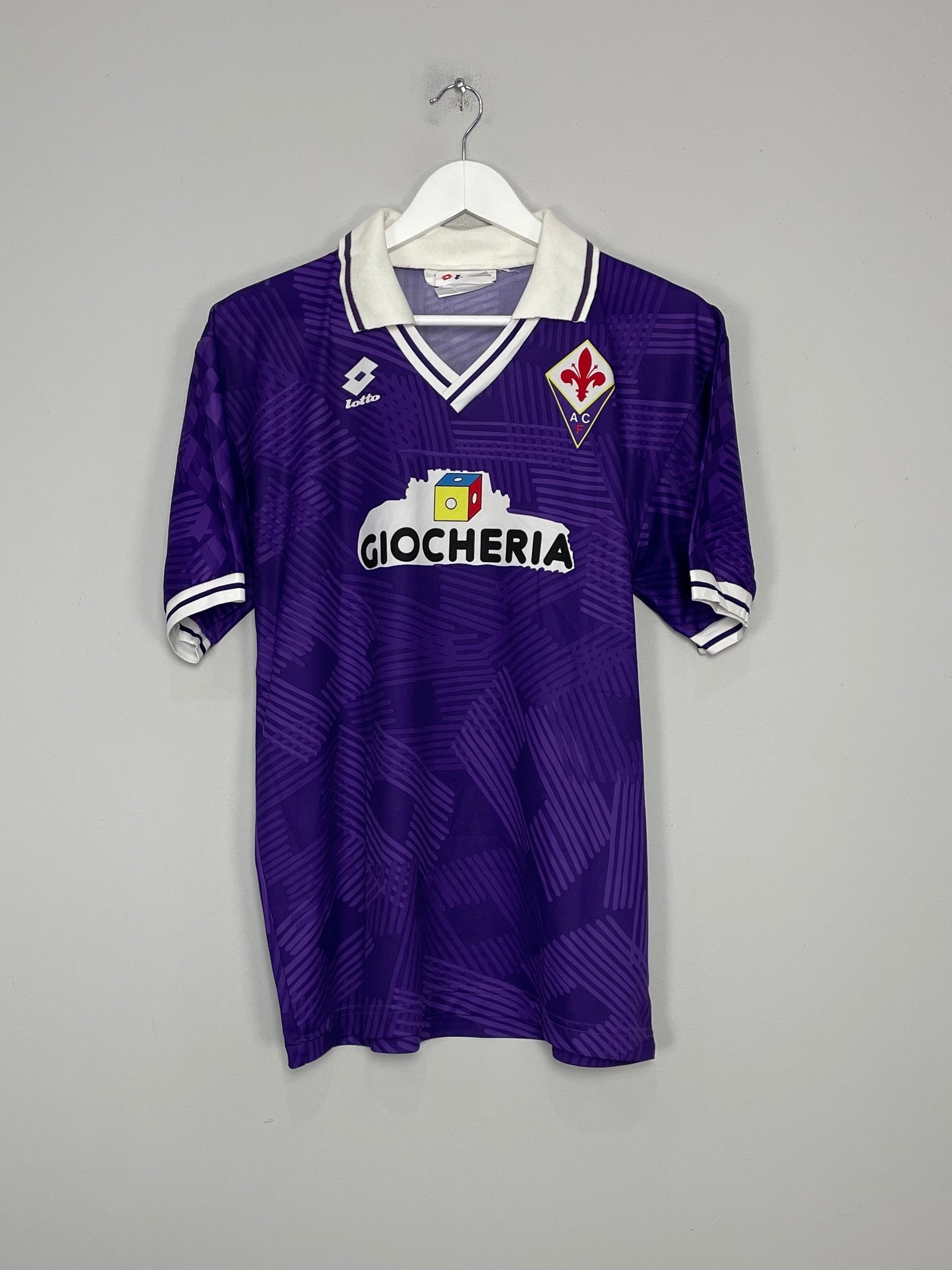 Shop 1991/92 FIORENTINA HOME SHIRT (M) LOTTO, classic football shirts, vintage football shirts & retro soccer jerseys at Cult Kits