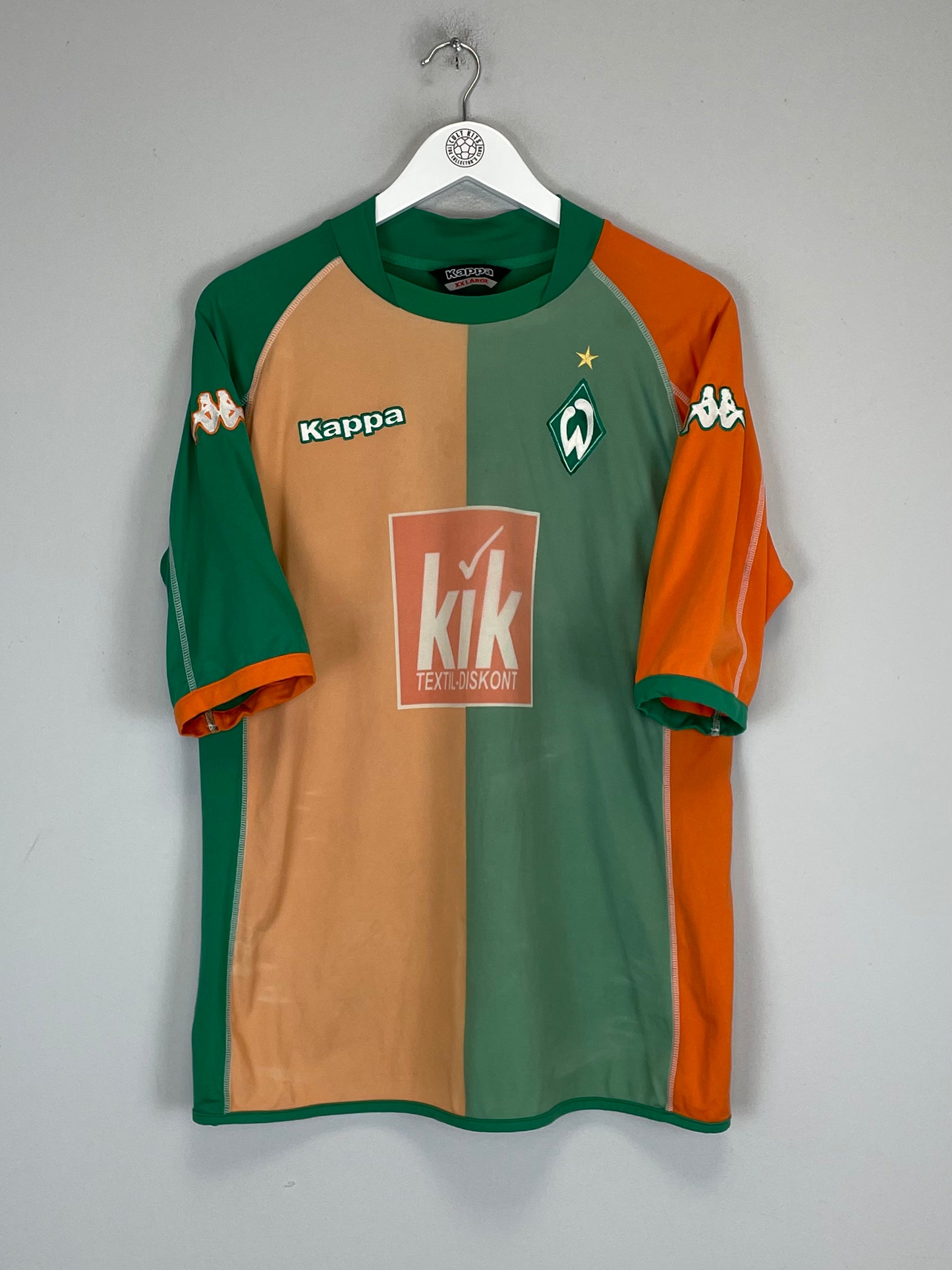 Shop 2005/06 WERDER BREMEN AWAY SHIRT (XXL) KAPPA, classic football shirts, vintage football shirts & retro soccer jerseys at Cult Kits