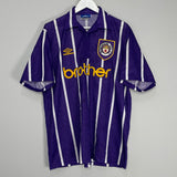 Shop 1992/94 MANCHESTER CITY AWAY SHIRT (XL) UMBRO, classic football shirts, vintage football shirts & retro soccer jerseys at Cult Kits