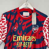 2021/22 ARSENAL X ADIDAS BY STELLA MCCARTNEY *BNWT* PRE MATCH SHIRT (L)