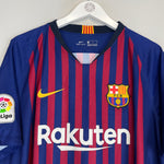 Shop 2018/19 BARCELONA MESSI #10 *BNWT* HOME SHIRT (XL) NIKE, classic football shirts, vintage football shirts & retro soccer jerseys at Cult Kits
