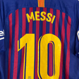 Shop 2018/19 BARCELONA MESSI #10 *BNWT* HOME SHIRT (XL) NIKE, classic football shirts, vintage football shirts & retro soccer jerseys at Cult Kits