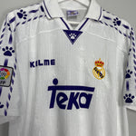 Shop 1996/97 REAL MADRID HOME SHIRT (M) KELME, classic football shirts, vintage football shirts & retro soccer jerseys at Cult Kits
