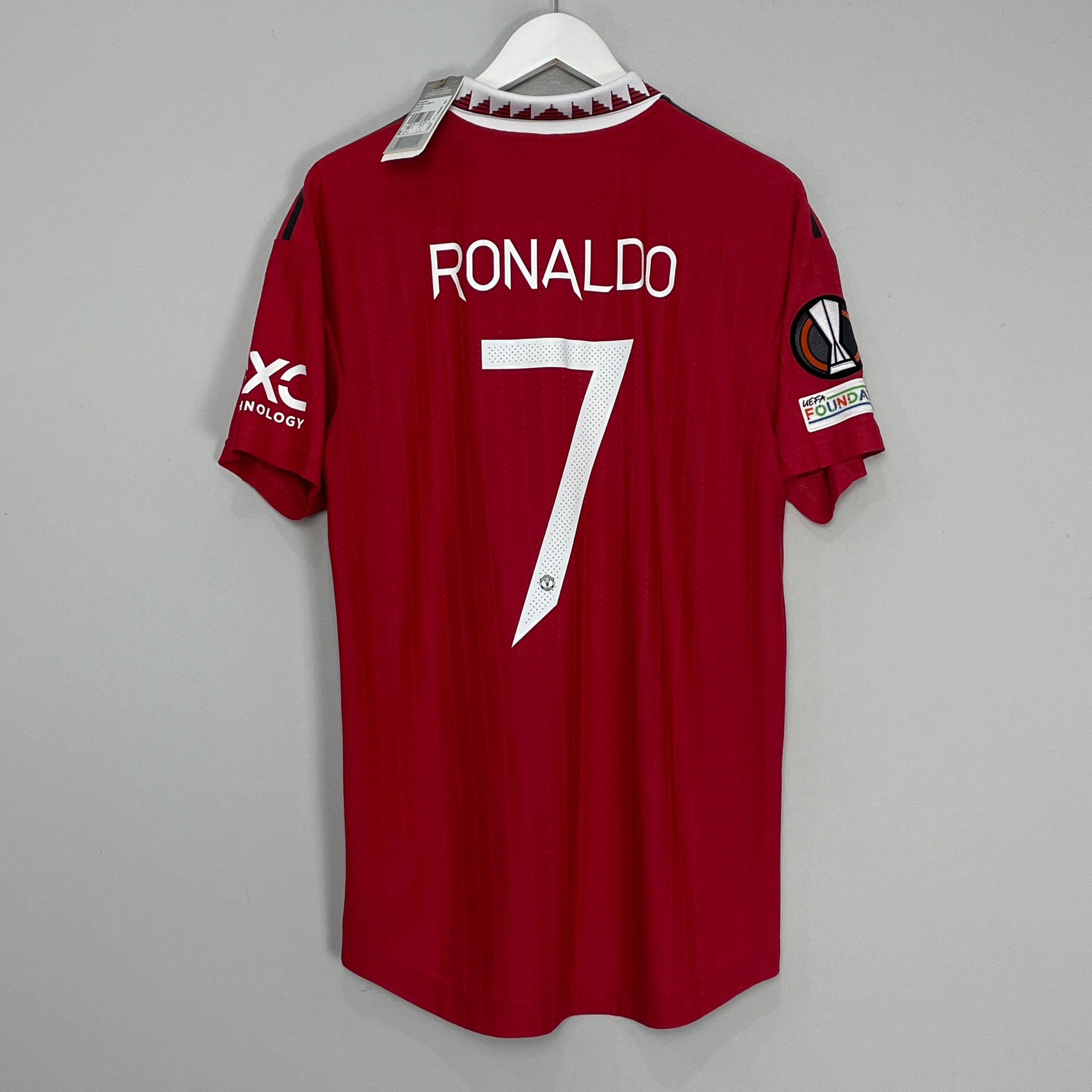 Shop 2022/23 MANCHESTER UNITED RONALDO #7 *BNWT* PLAYER ISSUE E/L HOME SHIRT (L) ADIDAS, classic football shirts, vintage football shirts & retro soccer jerseys at Cult Kits