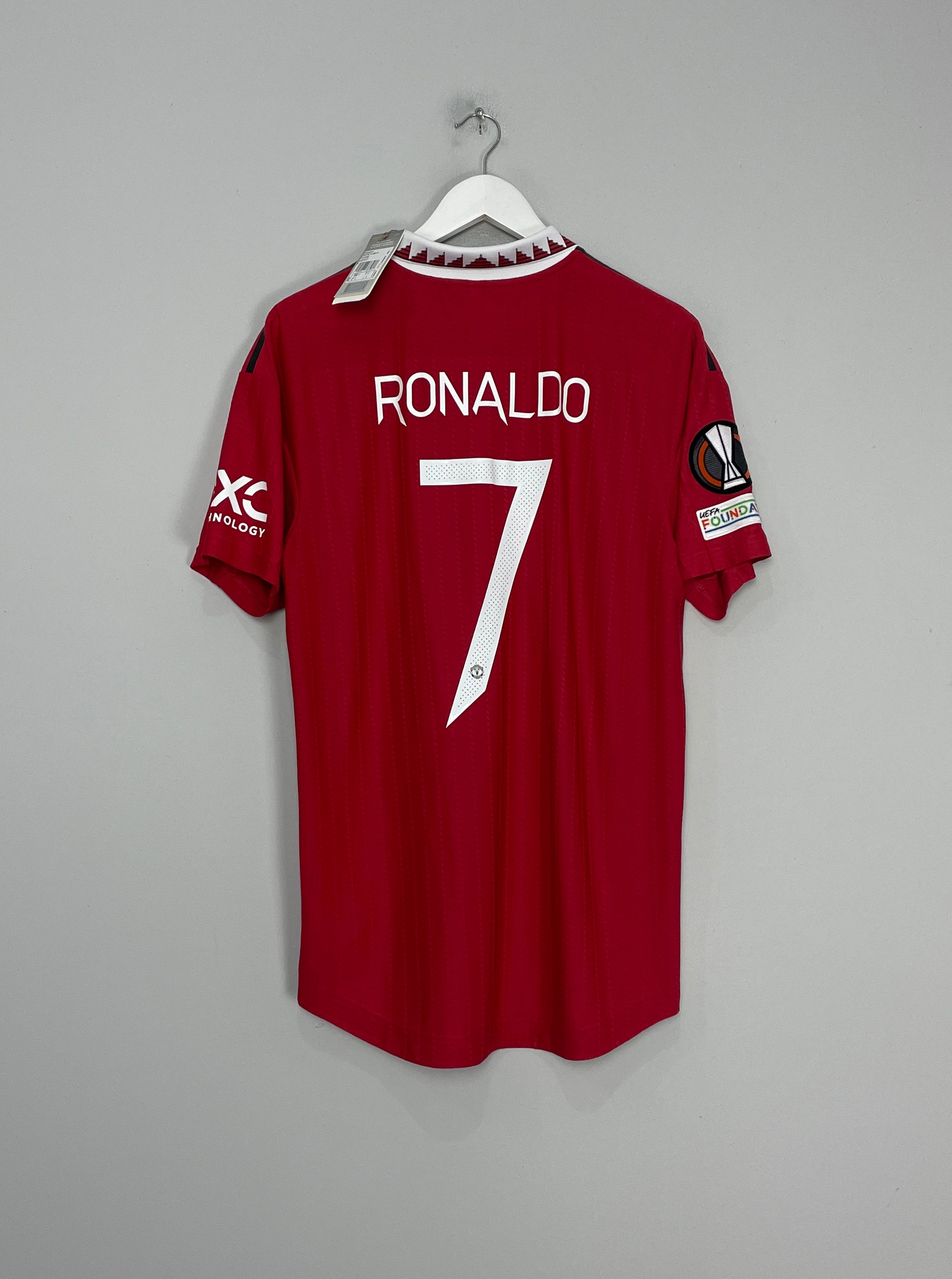 Shop 2022/23 MANCHESTER UNITED RONALDO #7 *BNWT* PLAYER ISSUE E/L HOME SHIRT (L) ADIDAS, classic football shirts, vintage football shirts & retro soccer jerseys at Cult Kits