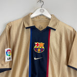 Shop 2001/02 BARCELONA AWAY SHIRT (M) NIKE, classic football shirts, vintage football shirts & retro soccer jerseys at Cult Kits