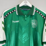 Shop 1996 DENMARK FOURTH SHIRT (XXL) HUMMEL, classic football shirts, vintage football shirts & retro soccer jerseys at Cult Kits