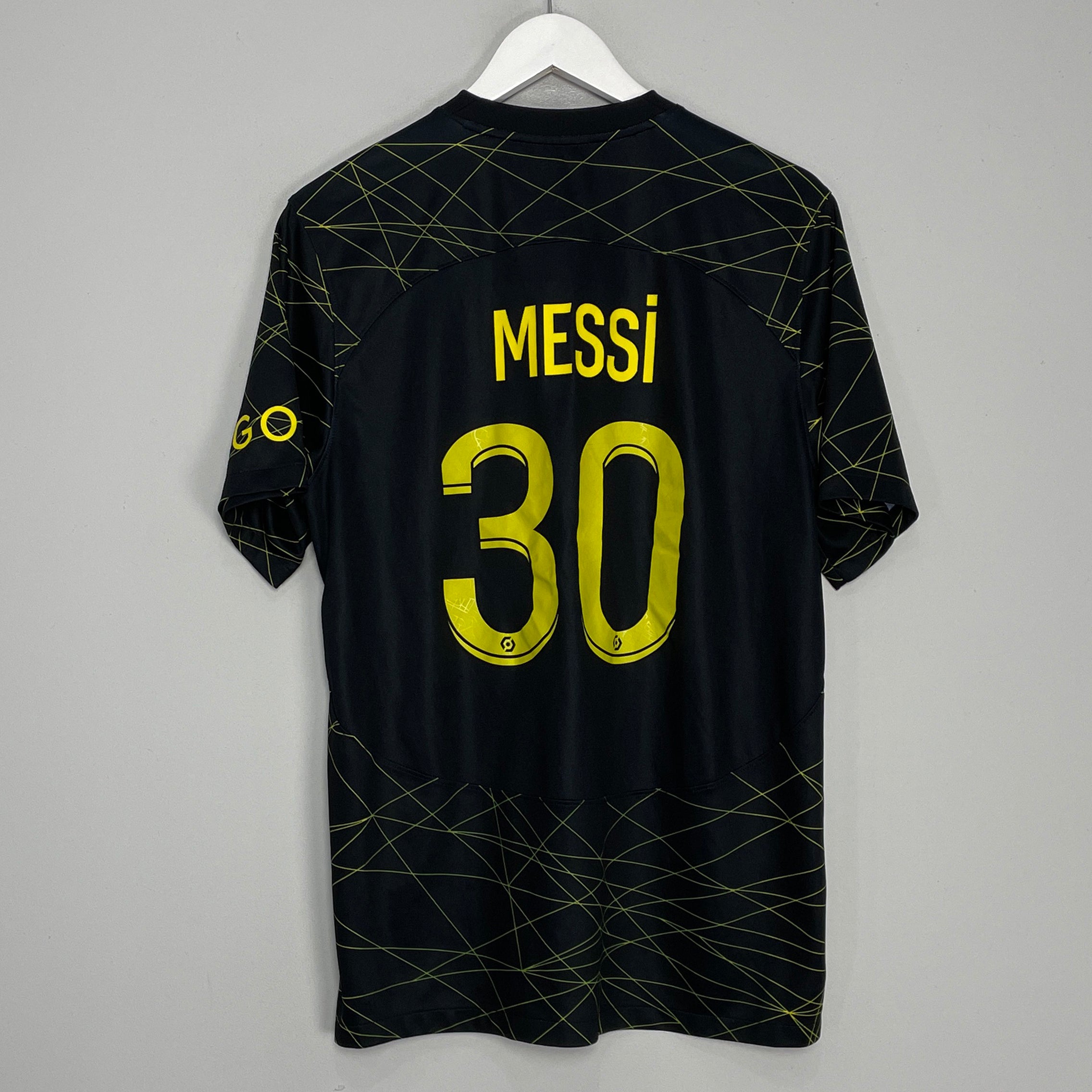 Shop 2022/23 PSG MESSI #30 FOURTH SHIRT (L) JORDAN, classic football shirts, vintage football shirts & retro soccer jerseys at Cult Kits