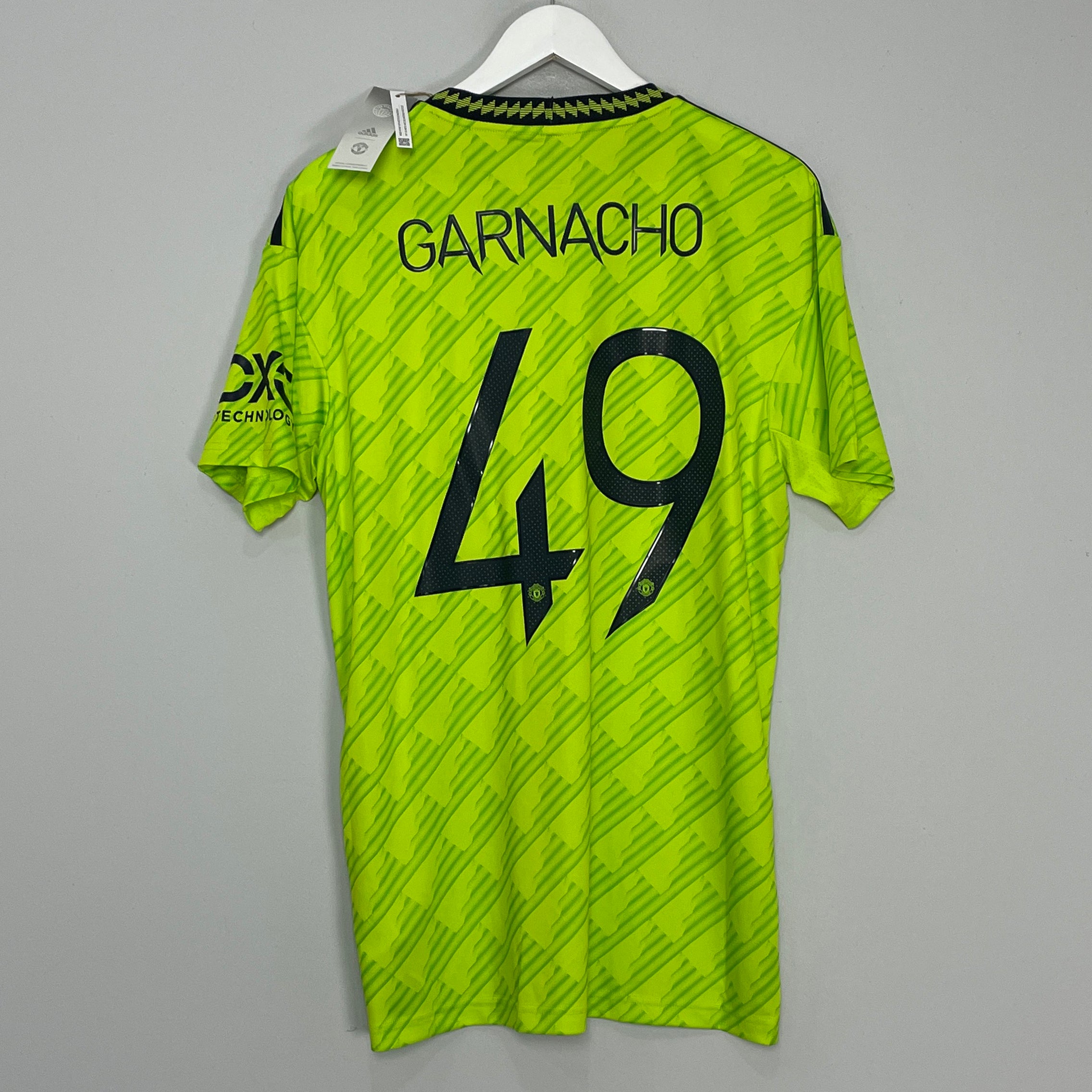 Shop 2022/23 MANCHESTER UNITED GARNACHO #40 *BNWT* THIRD SHIRT (L) ADIDAS, classic football shirts, vintage football shirts & retro soccer jerseys at Cult Kits
