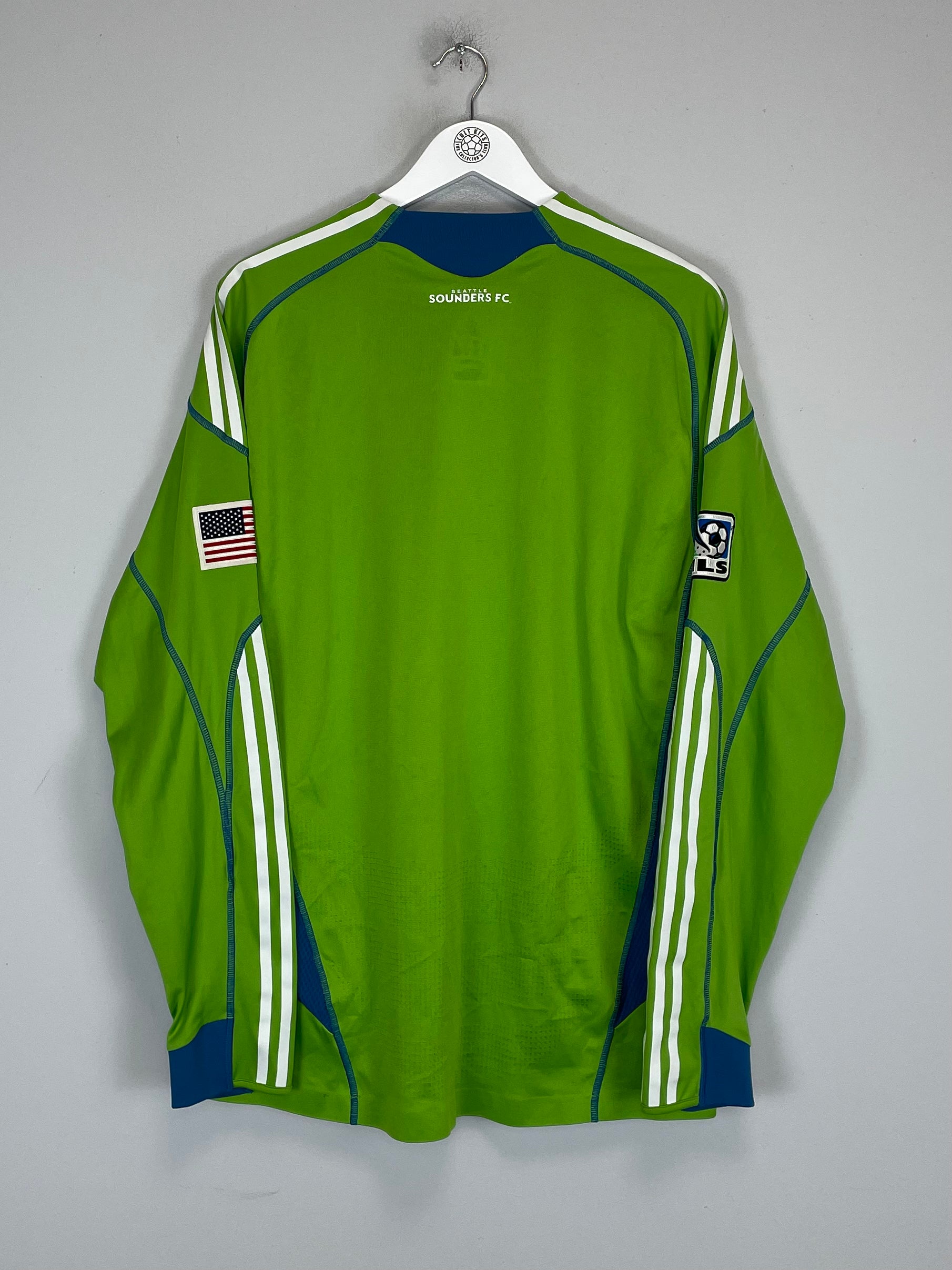 Shop 2009/10 SEATTLE SOUNDERS *PLAYER ISSUE* L/S HOME SHIRT (XL) ADIDAS, classic football shirts, vintage football shirts & retro soccer jerseys at Cult Kits