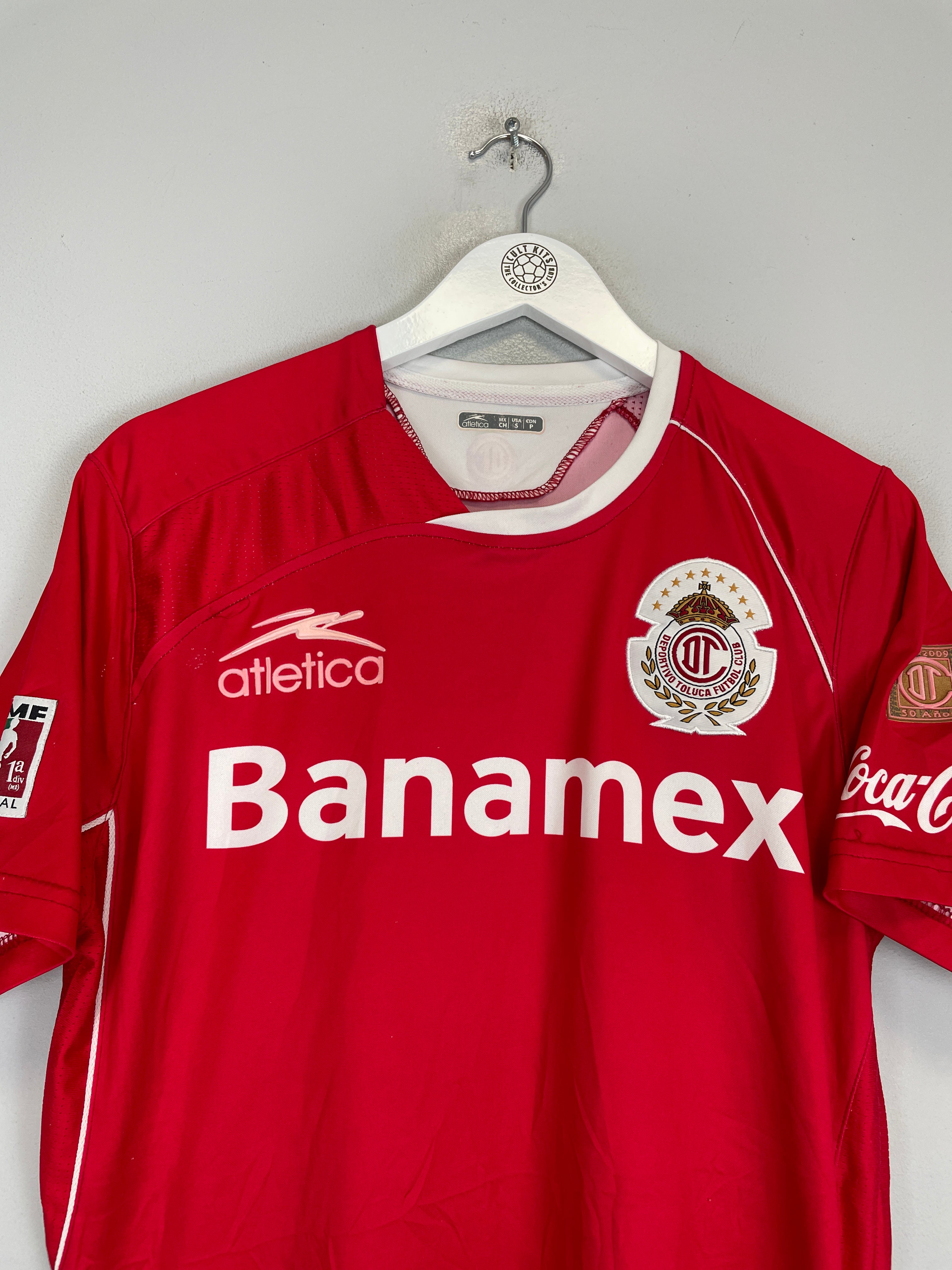 Shop 2009/10 TOLUCA SINHA #10 *50 YEARS* HOME SHIRT (S) ATLETICA, classic football shirts, vintage football shirts & retro soccer jerseys at Cult Kits