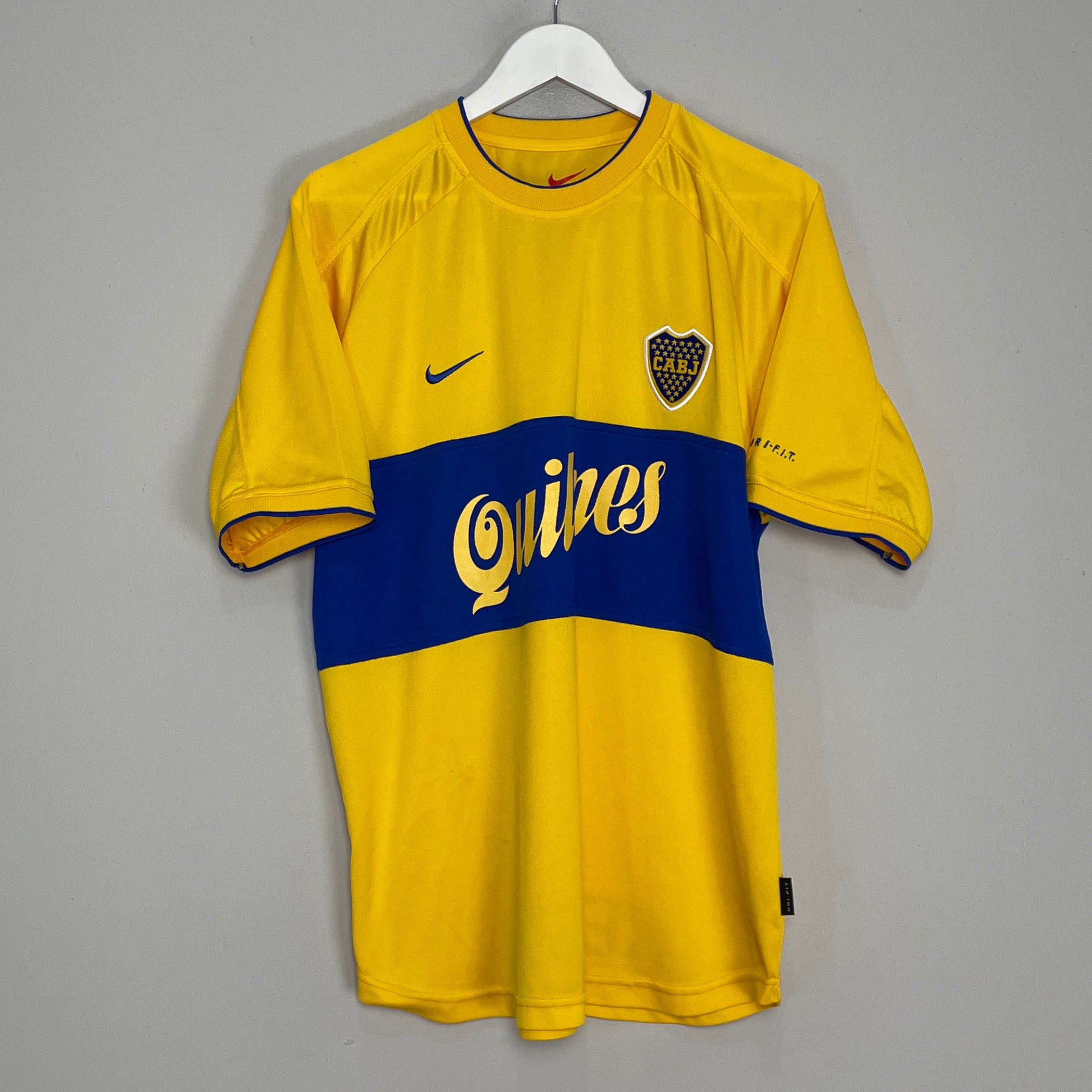 Shop 2000/01 BOCA JUNIORS AWAY SHIRT (L) NIKE, classic football shirts, vintage football shirts & retro soccer jerseys at Cult Kits