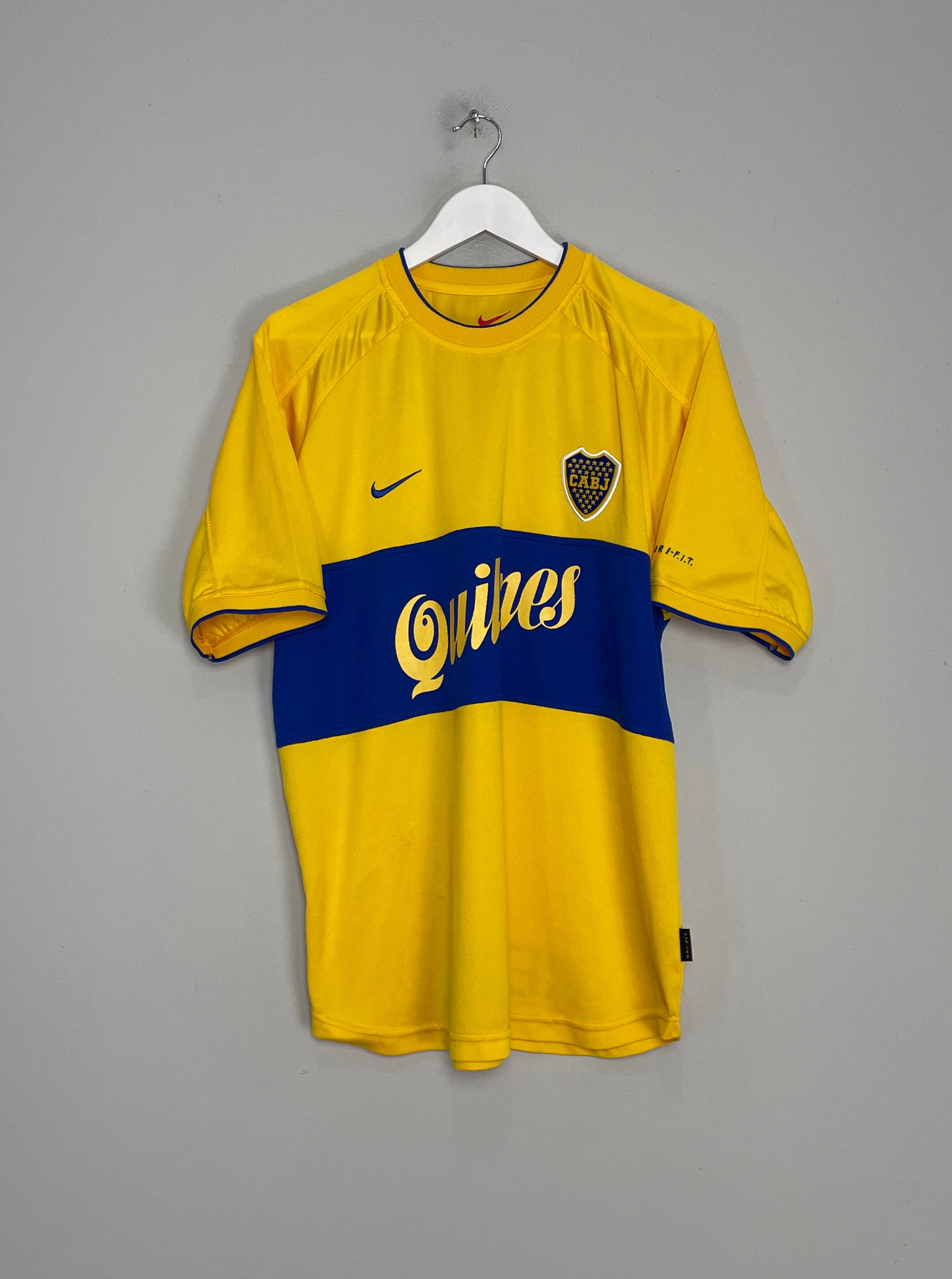 Shop 2000/01 BOCA JUNIORS AWAY SHIRT (L) NIKE, classic football shirts, vintage football shirts & retro soccer jerseys at Cult Kits