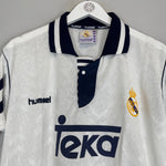 Shop 1992/93 REAL MADRID *MINT* HOME SHIRT (L) HUMMEL, classic football shirts, vintage football shirts & retro soccer jerseys at Cult Kits
