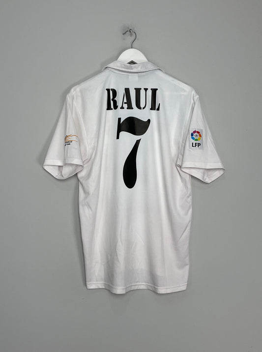 2002/03 REAL MADRID RAUL #7 HOME SHIRT (M) ADIDAS