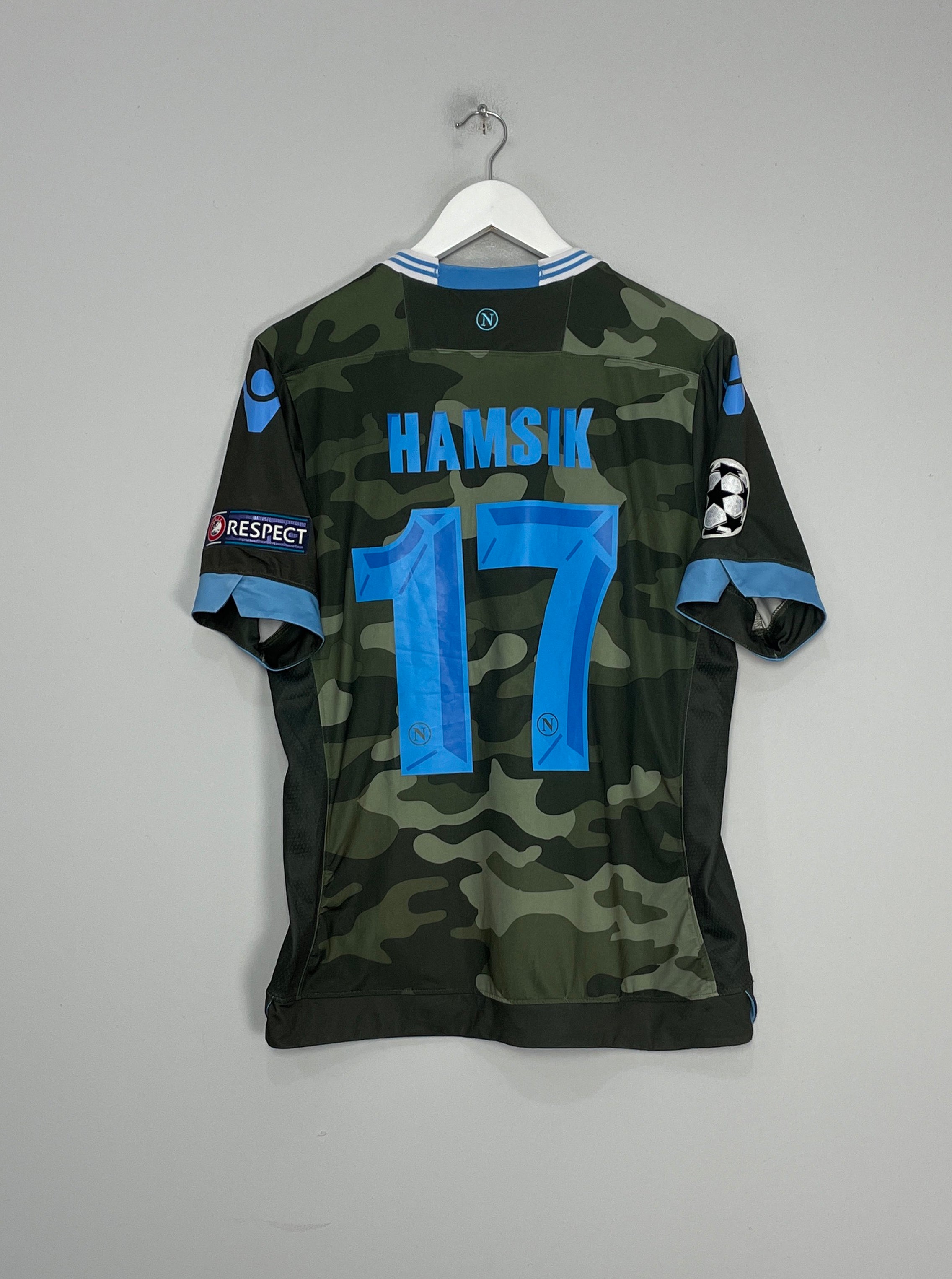 Shop 2013/14 NAPOLI HAMSIK #17 C/L AWAY SHIRT (XL) MACRON, classic football shirts, vintage football shirts & retro soccer jerseys at Cult Kits