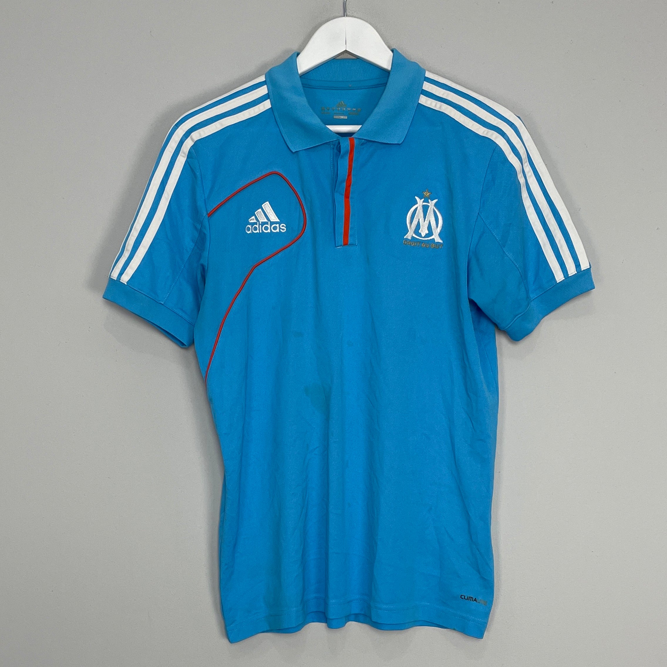 Shop 2012/13 MARSEILLE POLO SHIRT (M) ADIDAS, classic football shirts, vintage football shirts & retro soccer jerseys at Cult Kits