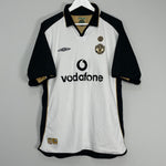 Shop 2001/02 MANCHESTER UNITED V.NISTELROOY #10 *CENTENARY* AWAY/THIRD SHIRT (XL) UMBRO, classic football shirts, vintage football shirts & retro soccer jerseys at Cult Kits