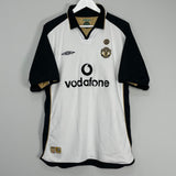 Shop 2001/02 MANCHESTER UNITED V.NISTELROOY #10 *CENTENARY* AWAY/THIRD SHIRT (XL) UMBRO, classic football shirts, vintage football shirts & retro soccer jerseys at Cult Kits