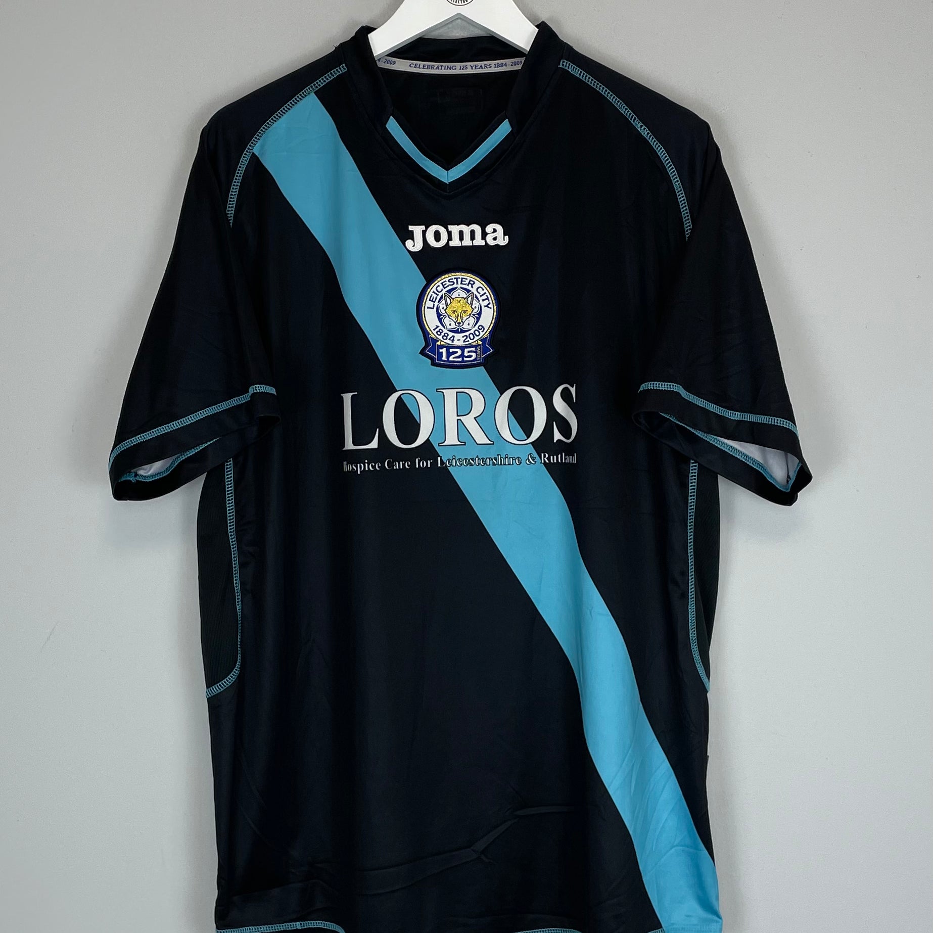 Shop 2009/10 LEICESTER CITY *125 YEARS* AWAY SHIRT (XXL) JOMA, classic football shirts, vintage football shirts & retro soccer jerseys at Cult Kits