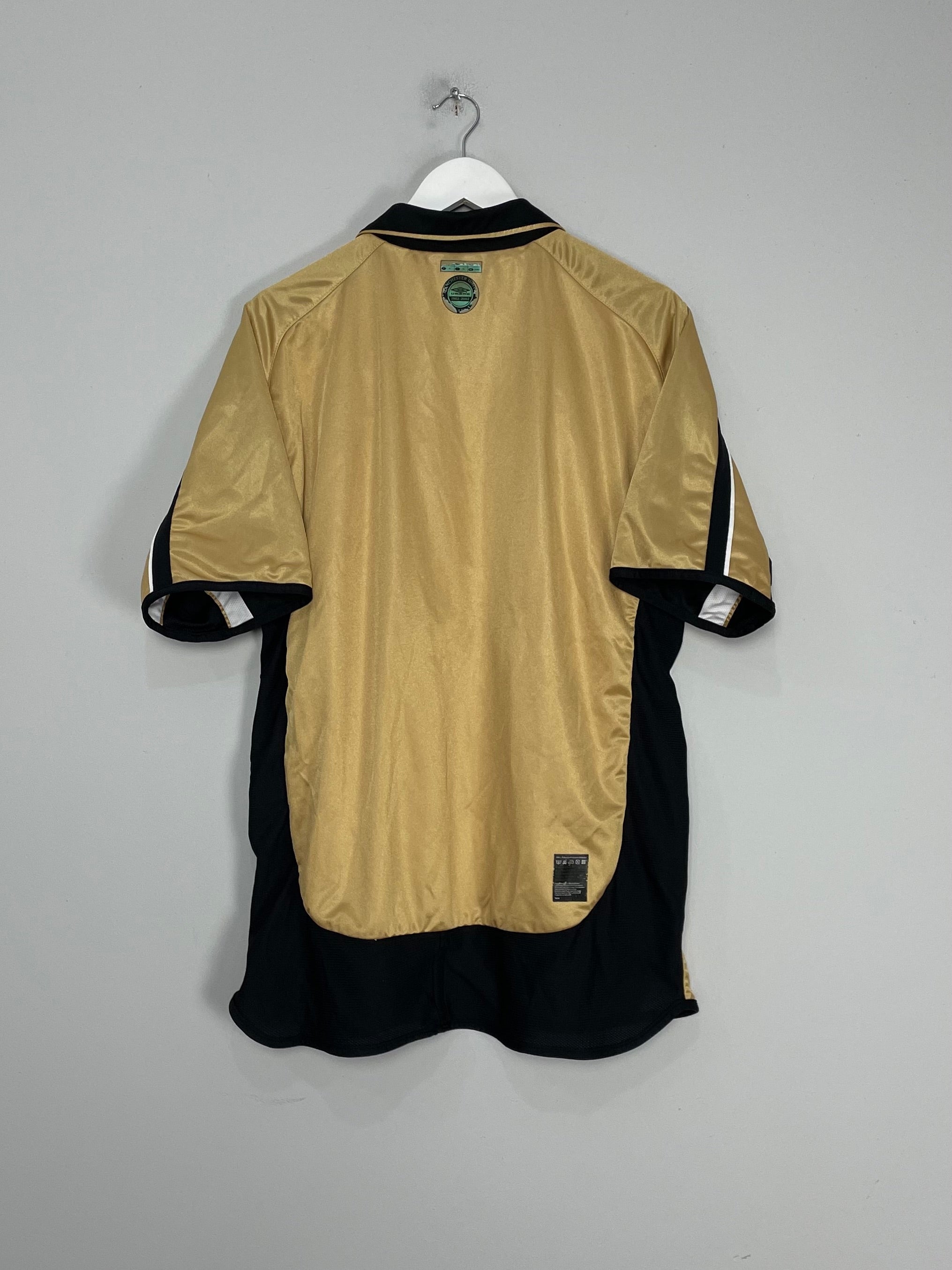 Shop 2001/02 MANCHESTER UNITED V.NISTELROOY #10 *CENTENARY* AWAY/THIRD SHIRT (XL) UMBRO, classic football shirts, vintage football shirts & retro soccer jerseys at Cult Kits