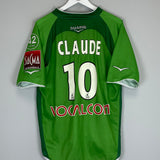 2004/05 ST ETIENNE CLAUDE #10 HOME SHIRT (L) DUARIG