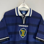 Shop 1998/00 SCOTLAND HOME SHIRT (XL) UMBRO, classic football shirts, vintage football shirts & retro soccer jerseys at Cult Kits
