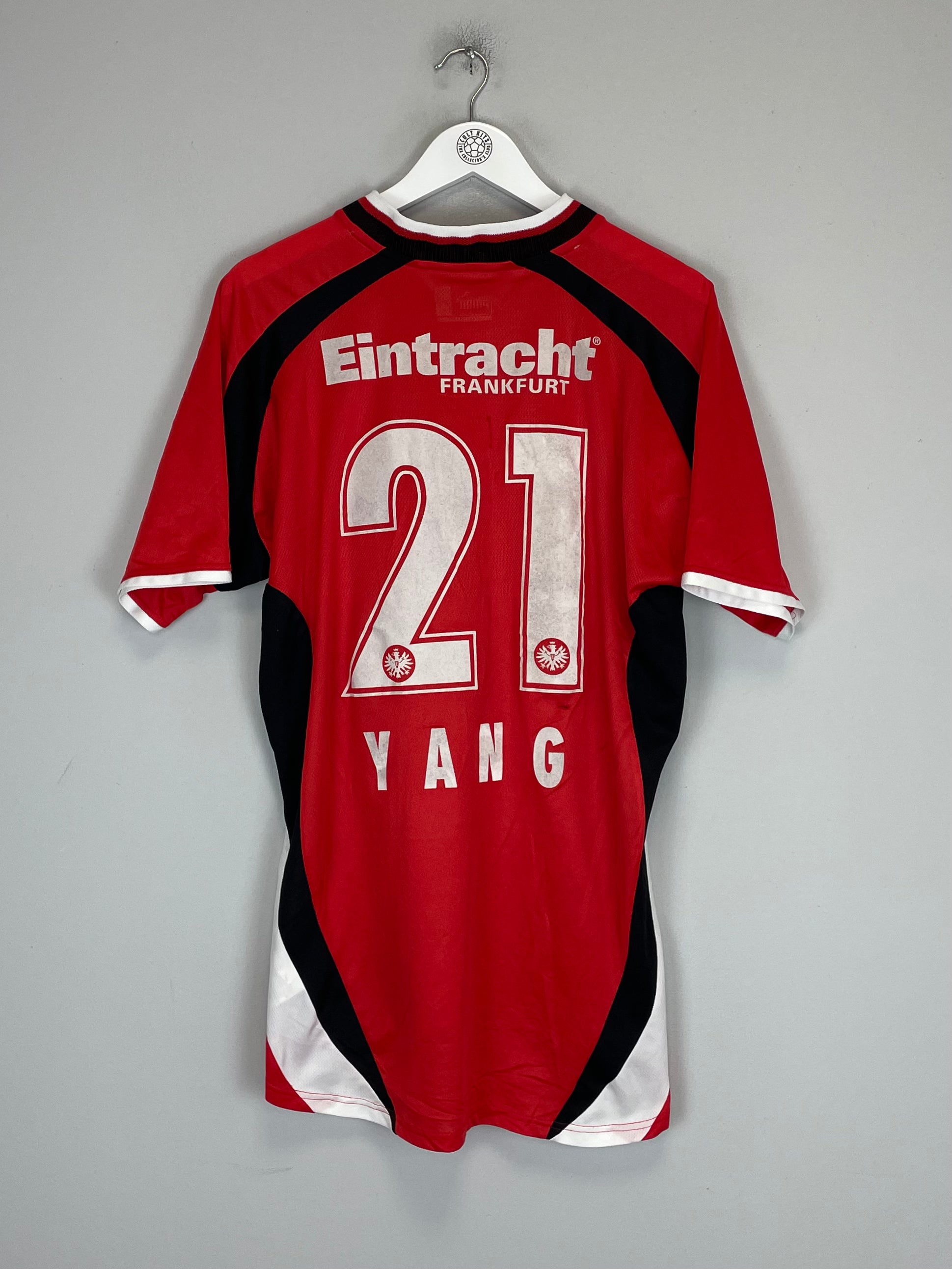 Shop 2000/01 EINTRACHT FRANKFURT YANG #21 HOME SHIRT (XL) PUMA, classic football shirts, vintage football shirts & retro soccer jerseys at Cult Kits