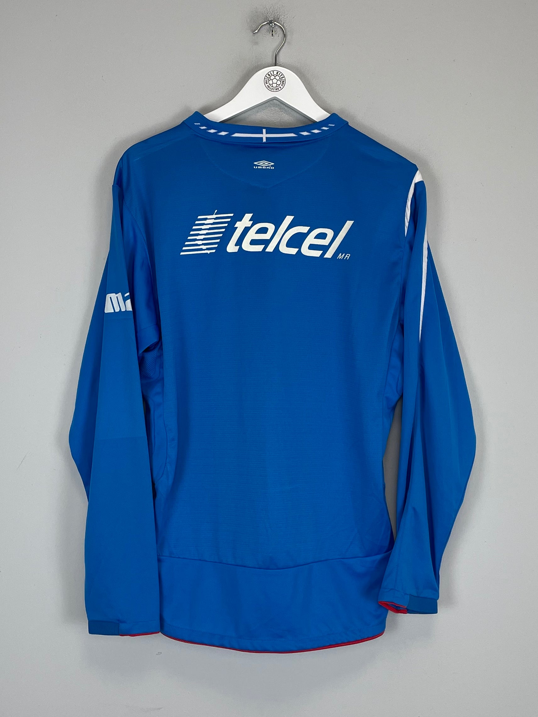 Shop 2006/08 CRUZ AZUL L/S HOME SHIRT (M) UMBRO, classic football shirts, vintage football shirts & retro soccer jerseys at Cult Kits