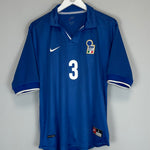 Shop 1997/98 ITALY MALDINI #3 HOME SHIRT (L) NIKE, classic football shirts, vintage football shirts & retro soccer jerseys at Cult Kits