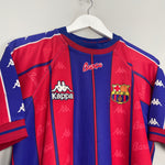 Shop 1997/98 BARCELONA HOME SHIRT (M) KAPPA, classic football shirts, vintage football shirts & retro soccer jerseys at Cult Kits