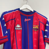 Shop 1997/98 BARCELONA HOME SHIRT (M) KAPPA, classic football shirts, vintage football shirts & retro soccer jerseys at Cult Kits