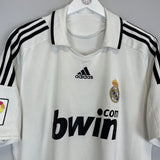 Shop 2008/09 REAL MADRID RAUL #7 HOME SHIRT (L) ADIDAS, classic football shirts, vintage football shirts & retro soccer jerseys at Cult Kits