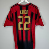 Shop 2004/05 AC MILAN KAKA #22 HOME SHIRT (L) ADIDAS, classic football shirts, vintage football shirts & retro soccer jerseys at Cult Kits