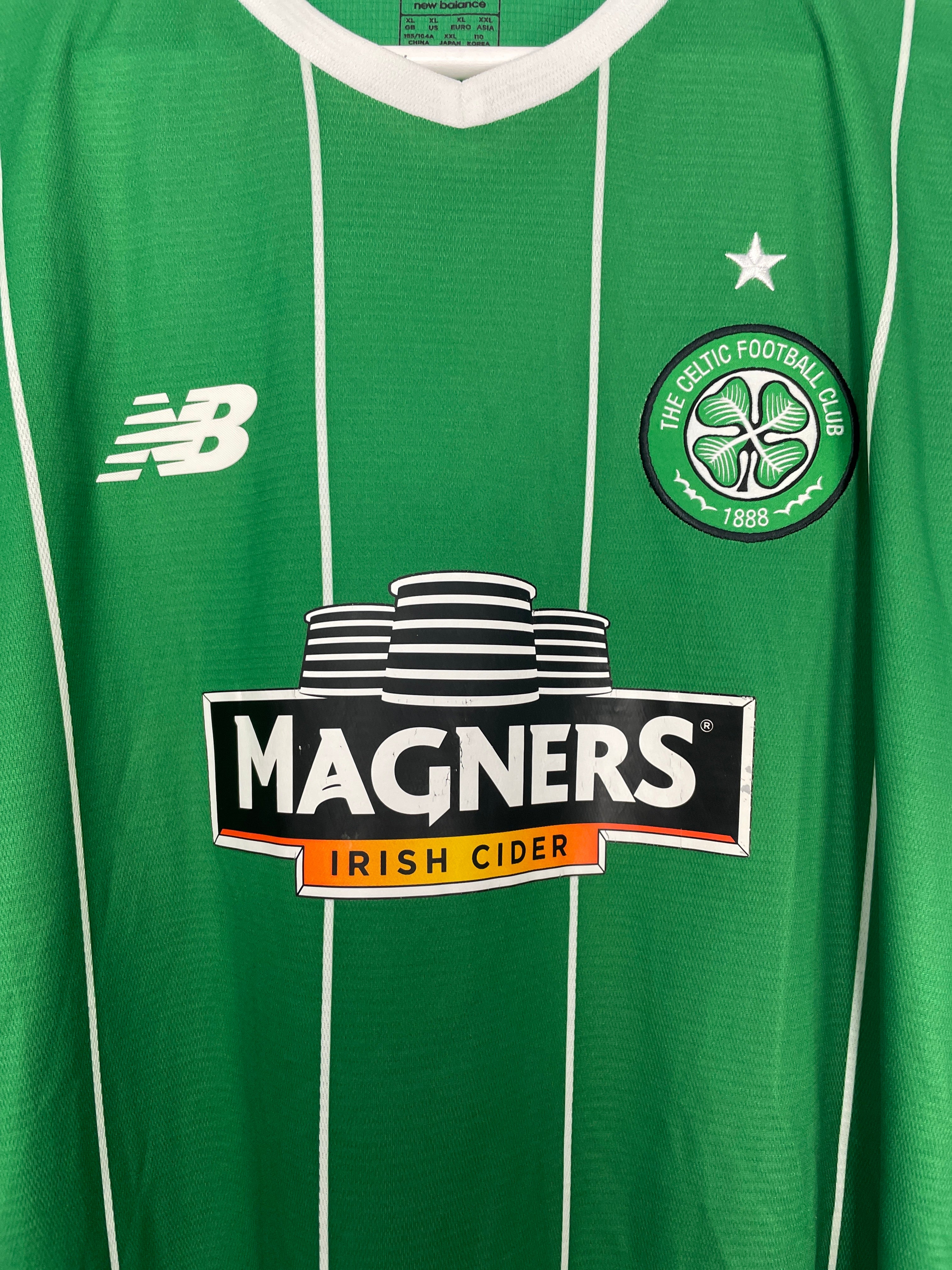 Shop 2015/16 CELTIC AWAY SHIRT (XL) NEW BALANCE, classic football shirts, vintage football shirts & retro soccer jerseys at Cult Kits